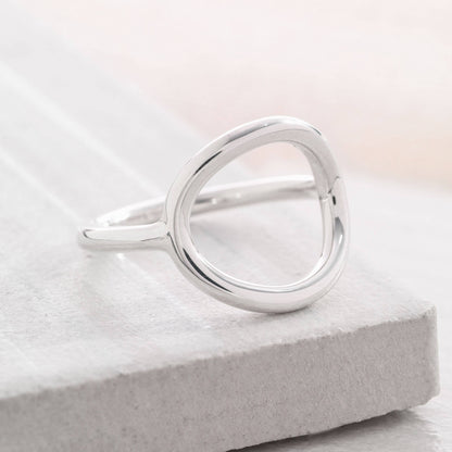 Silpada - Silpada 'Karma Ring' in Sterling Silver, Size 10: White / 7