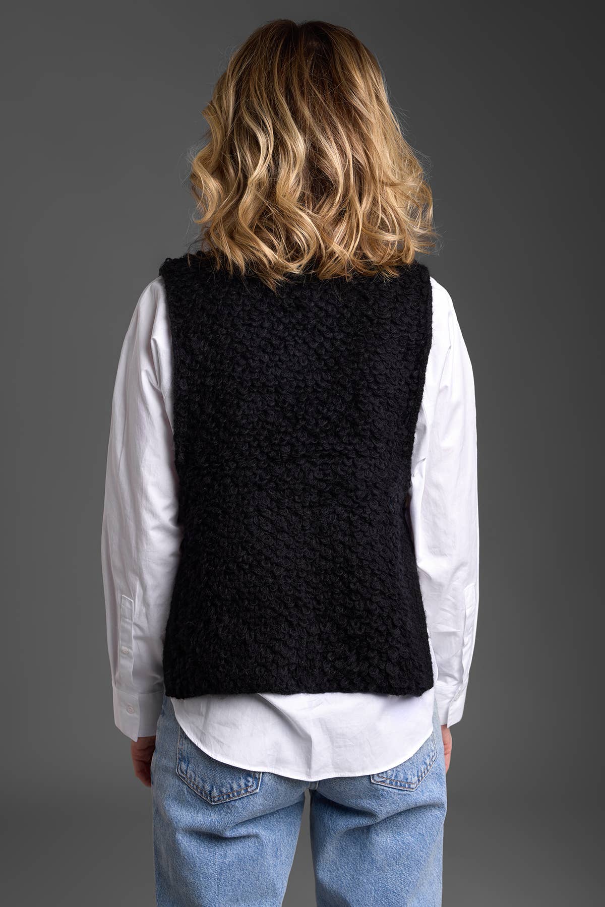 SAACHI - Cozy Sweater Tie Poncho