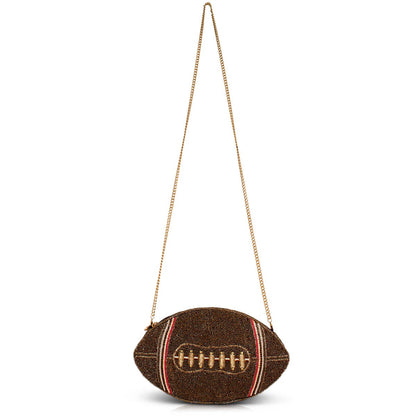 Mary Frances Accessories - Huddle Up beaded football crossbody bag