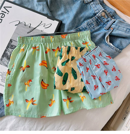 Rosa Clothing - Lobster & Pickles printed cotton casual boxer short