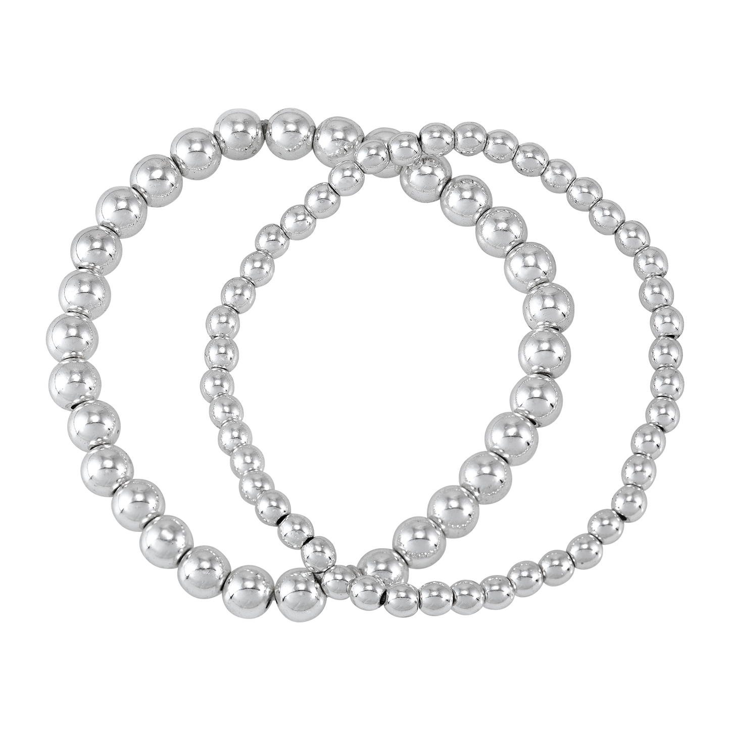 Silpada - Silpada 'High Spirits' Silver Hematite Stretch Bracelet