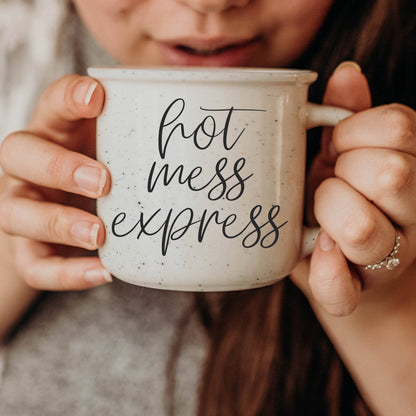 Gia Roma - Neutral Coffee Bar Decor, Ceramic Coffee Mugs With Quotes: Dumbfuckery