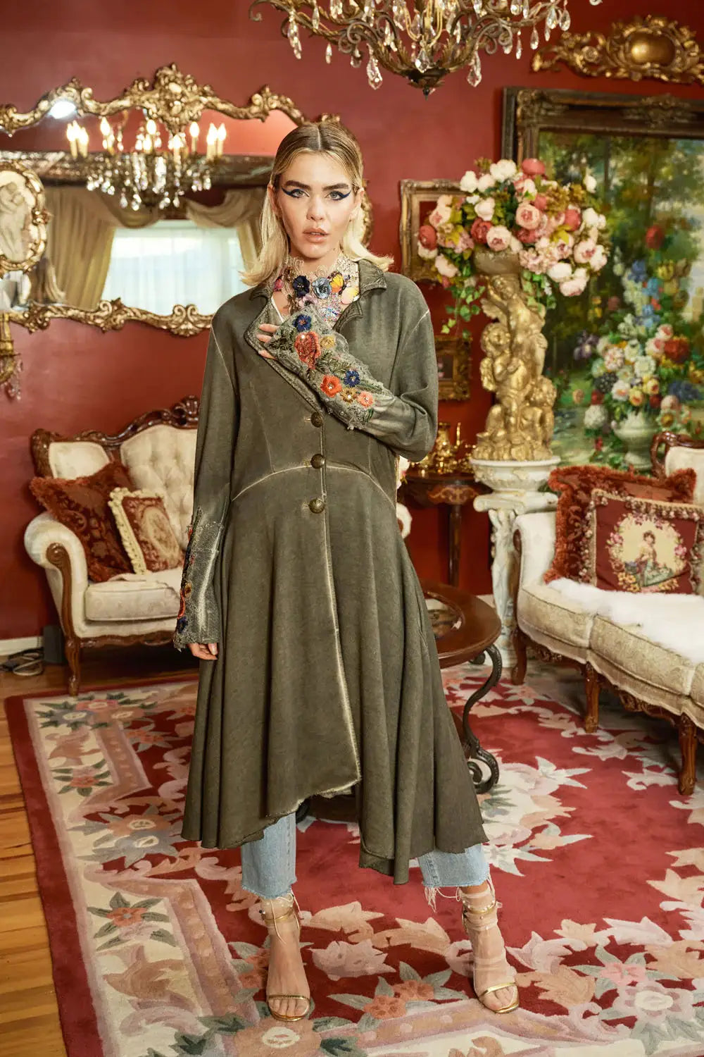 Aratta - The Heart of Autumn Coat: Vintage Ash / S