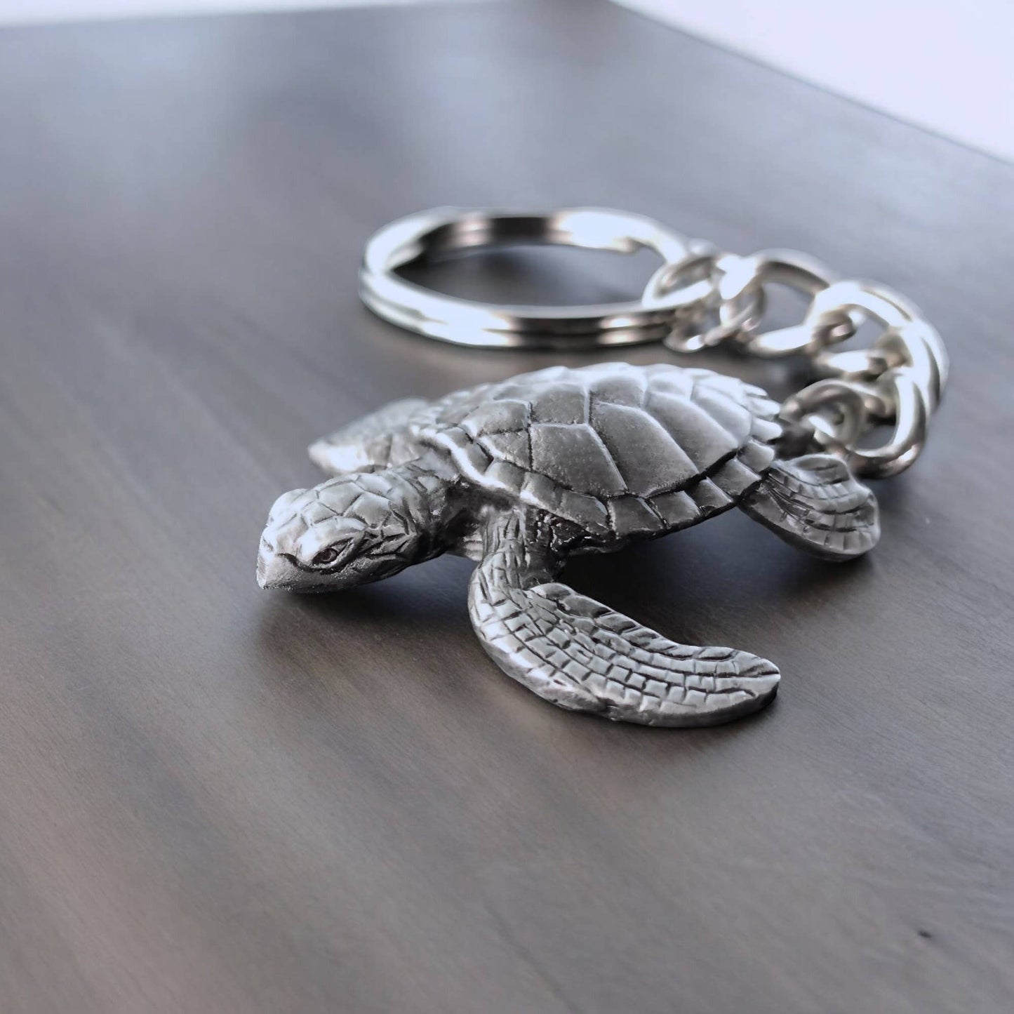 Big Blue by Roland St John - Sea Turtle Keychain, Turtle Key Ring, Gifts for Ocean Lovers