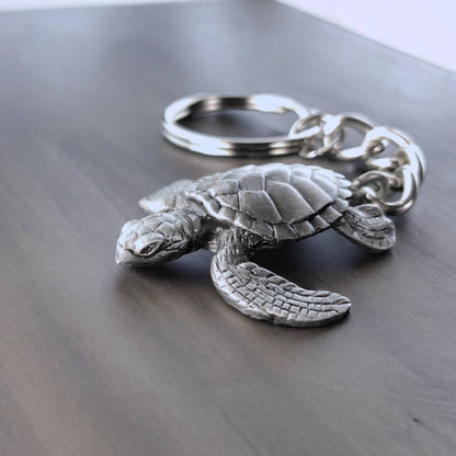 Big Blue by Roland St John - Sea Turtle Keychain, Turtle Key Ring, Gifts for Ocean Lovers