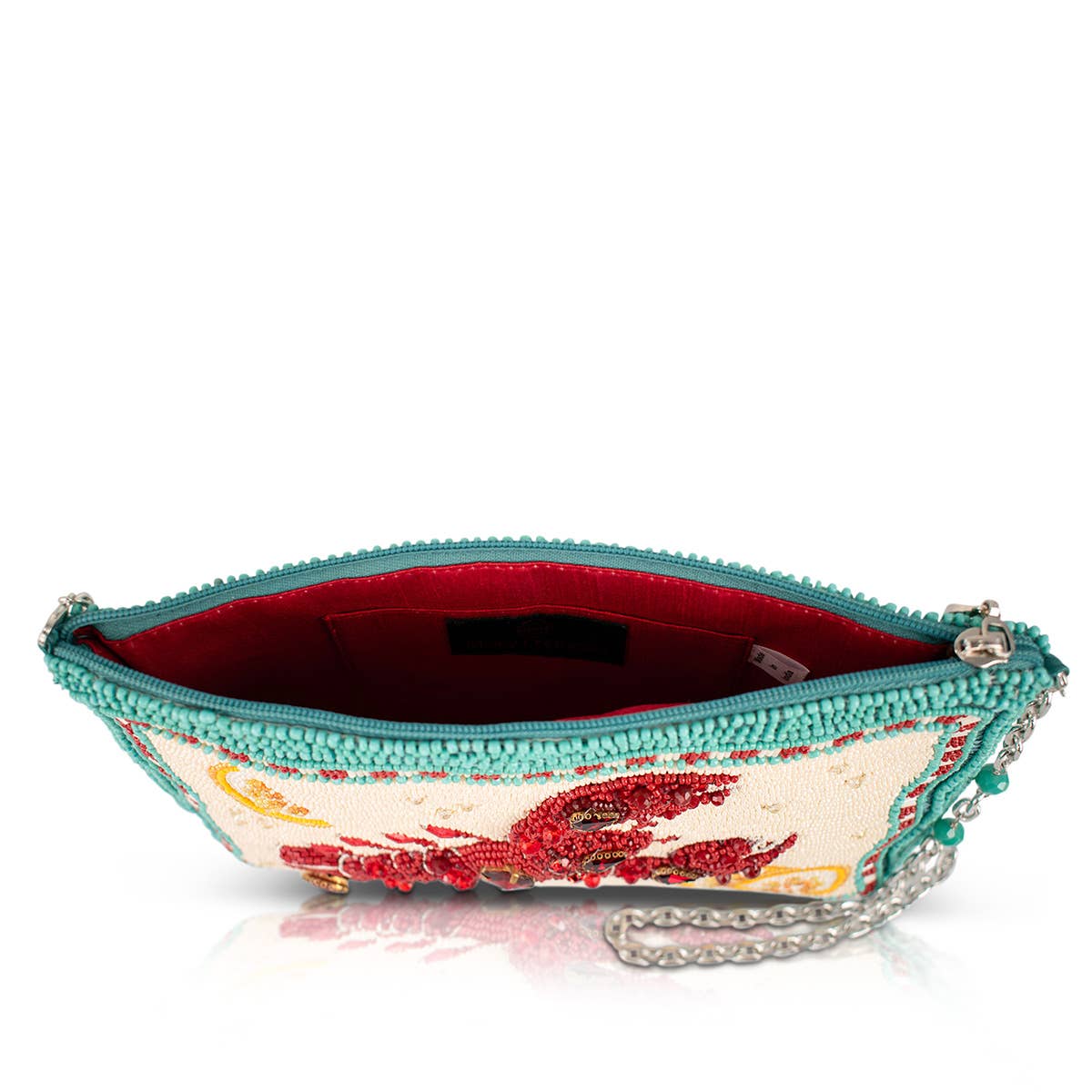 Mary Frances Accessories - Crack Me Up Lobster and Lemon Beaded Crossbody Handbag
