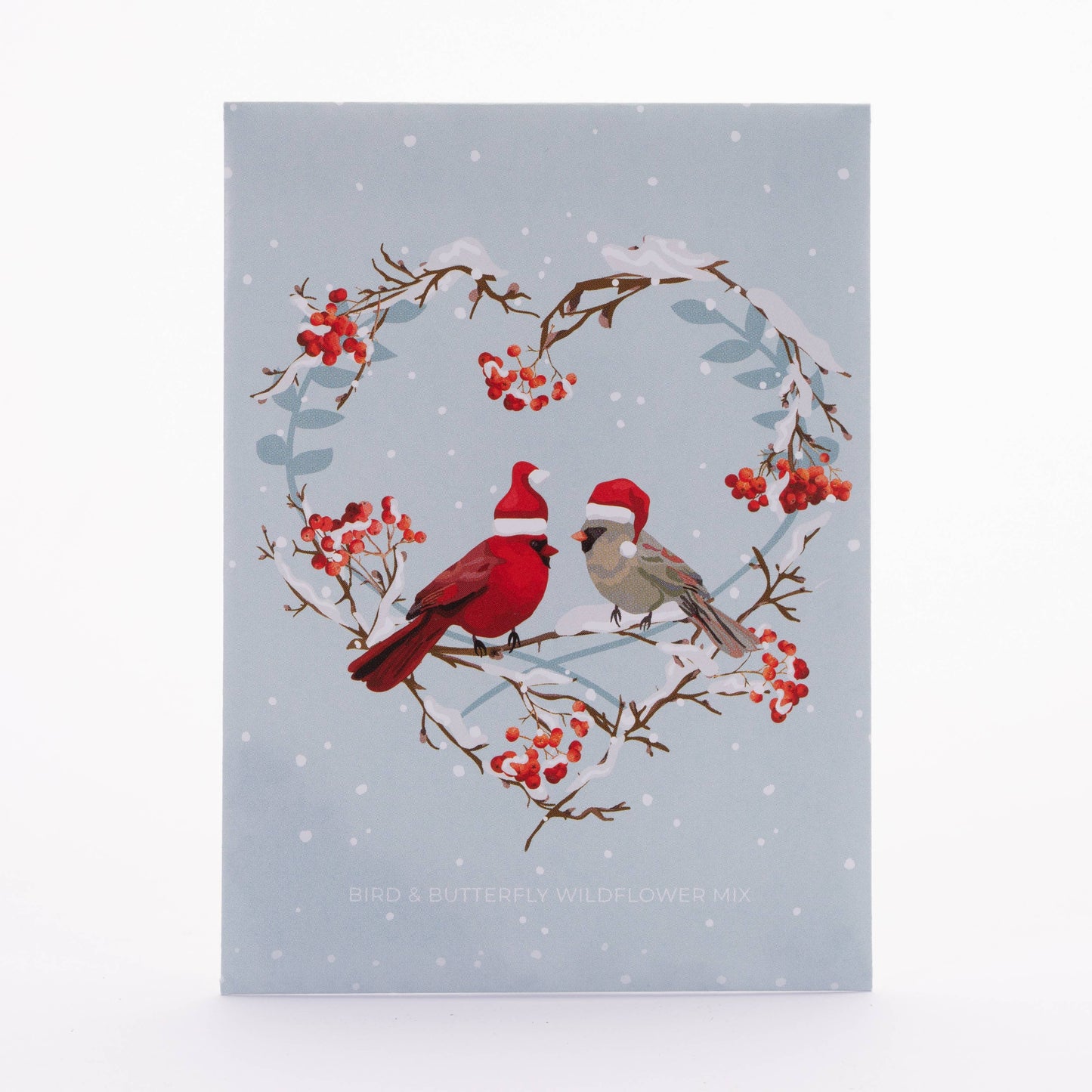 Bentley Seed Co. - Last Christmas Wreath of Cardinals Gift Tag Card - Seed Pkt