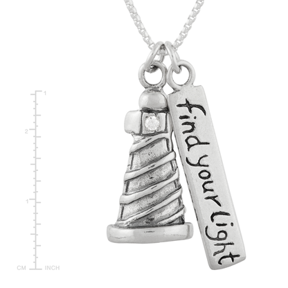 Silpada - Silpada Find Your Light Pendant, Cubic Zirconia & Silver: White / 20