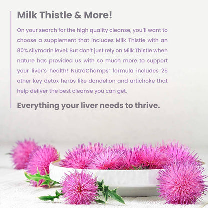 NutraChamps - Liver Cleanse Detox & Repair | Premium Liver Support Pills