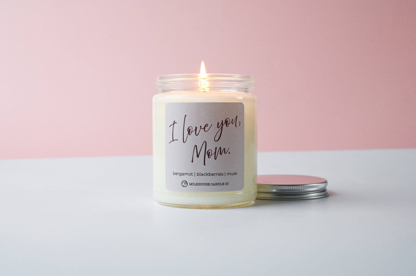 Milkhouse Candle Company - I Love You Mom | 7oz Classic Candle | Mother's Day Exclusive