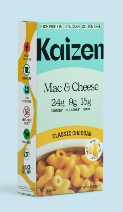 Kaizen Food Company - Kaizen High Protein (24g) Cheddar Lowcarb Mac & Cheese