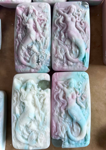 Fairyland Glade - Sea Spray & Beach Rose Mermaid Hidden Sea Glass Soap