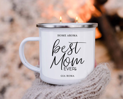 Gia Roma - Best Mom Ever Gifts, Mothers Day Candle Gift Sets, Funny Mom: Best Mom-White / Black Pepper +