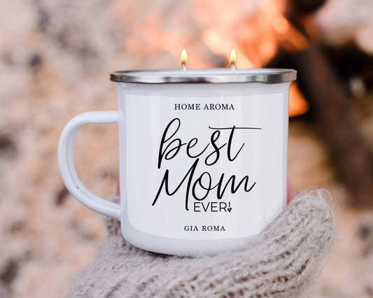 Gia Roma - Best Mom Ever Gifts, Mothers Day Candle Gift Sets, Funny Mom: Best Mom-White / Black Pepper +