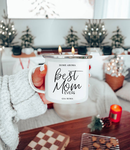Gia Roma - Best Mom Ever Gifts, Mothers Day Candle Gift Sets, Funny Mom: Best Mom-White / Black Pepper +