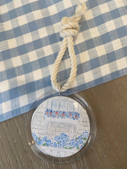 WonderfullyWrittenCo - Hydrangea Coastal Charm Ornament