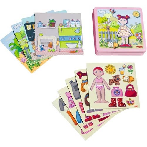 HABA USA - Doll Lilli Magnetic Game – Creative Mix & Match Dess-Up