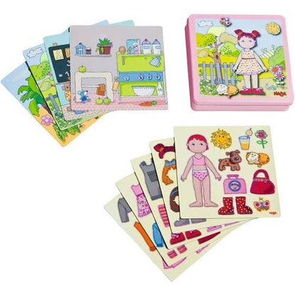 HABA USA - Doll Lilli Magnetic Game – Creative Mix & Match Dess-Up