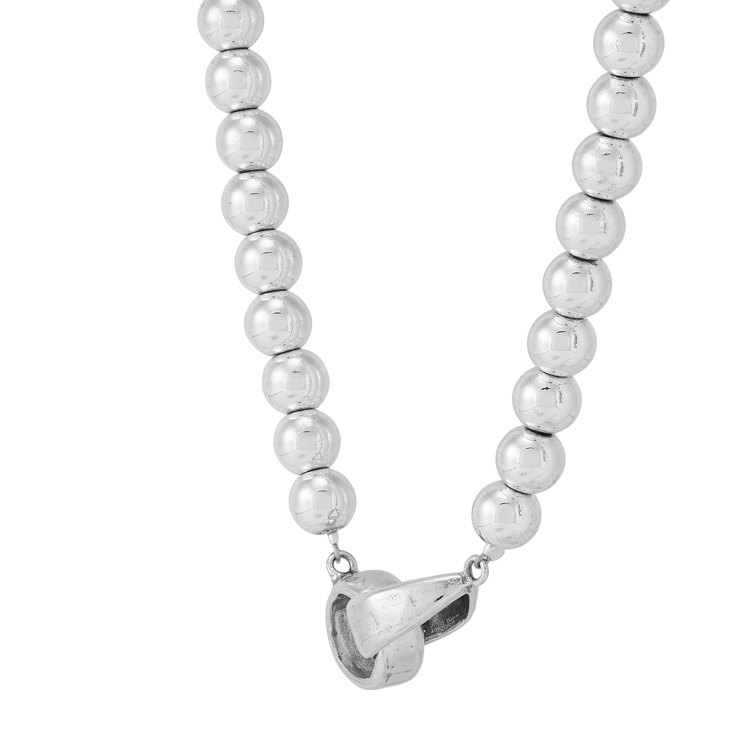Silpada - Silpada 'Great Destinations' Silver Hematite Necklace, 18": White / 18