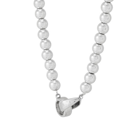 Silpada - Silpada 'Great Destinations' Silver Hematite Necklace, 18": White / 18