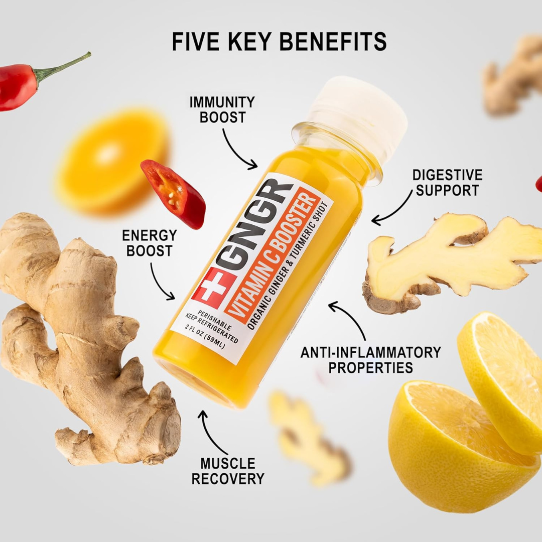 GNGR Labs - Vitamin C Booster Shot: Ginger Shot with Antioxidants