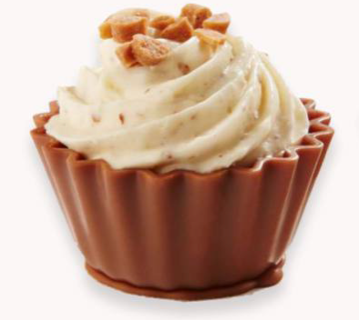 Chocolate Creations USA - Belgian Chocolate Truffles-Cupcake Shape: Salty Fudge Cream