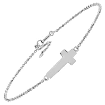 Silpada - Silpada 'Simplex Cross' Bracelet in Sterling Silve