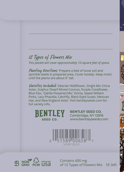 Bentley Seed Co. - Twas the Night Before Christmas Gift Tag Card - Seed Packets