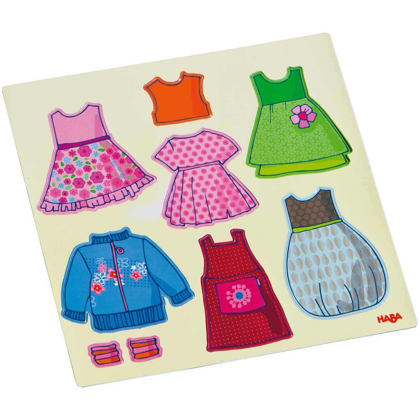 HABA USA - Doll Lilli Magnetic Game – Creative Mix & Match Dess-Up