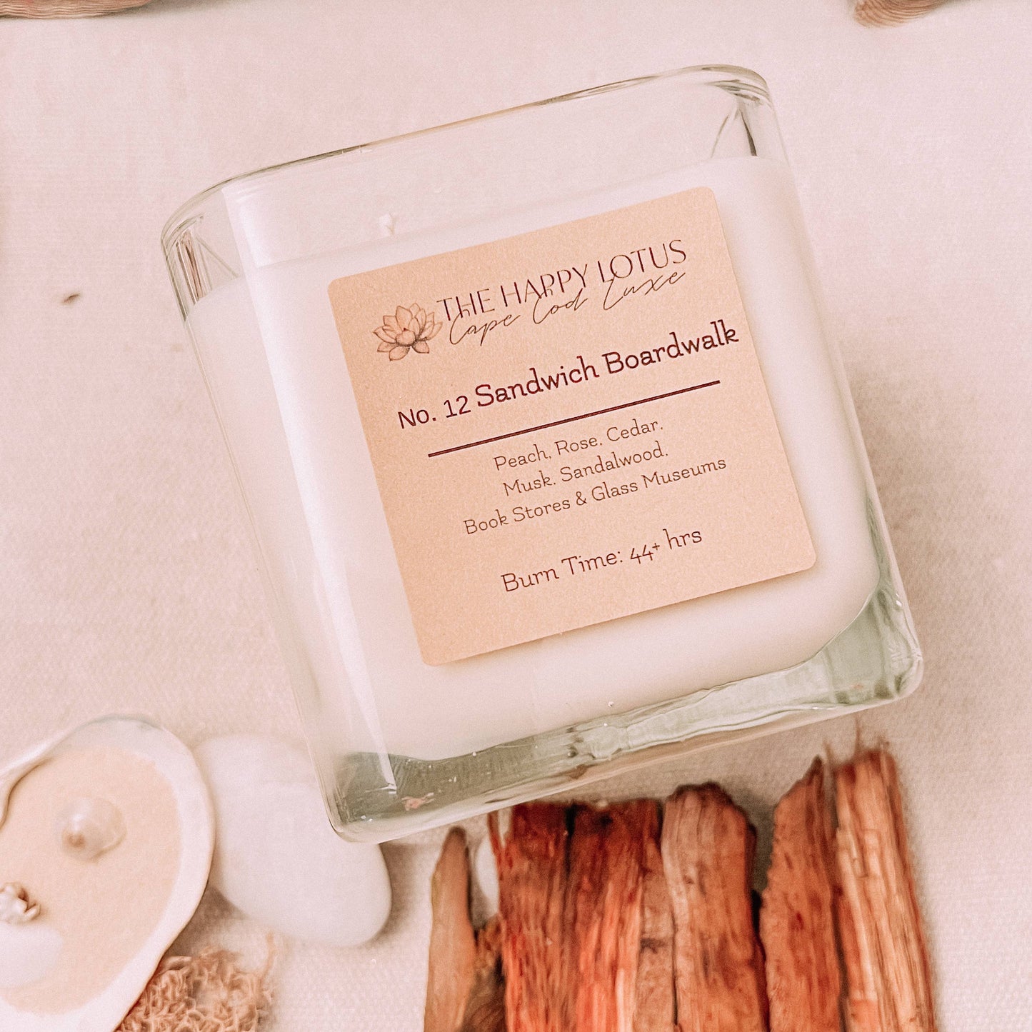 The Happy Lotus - Cape Cod Luxe Candles: No. 12 Sandwich Boardwalk