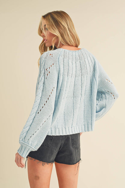 AEMI + CO - 3158DK Tally Sweater: M / Contemporary / Pink