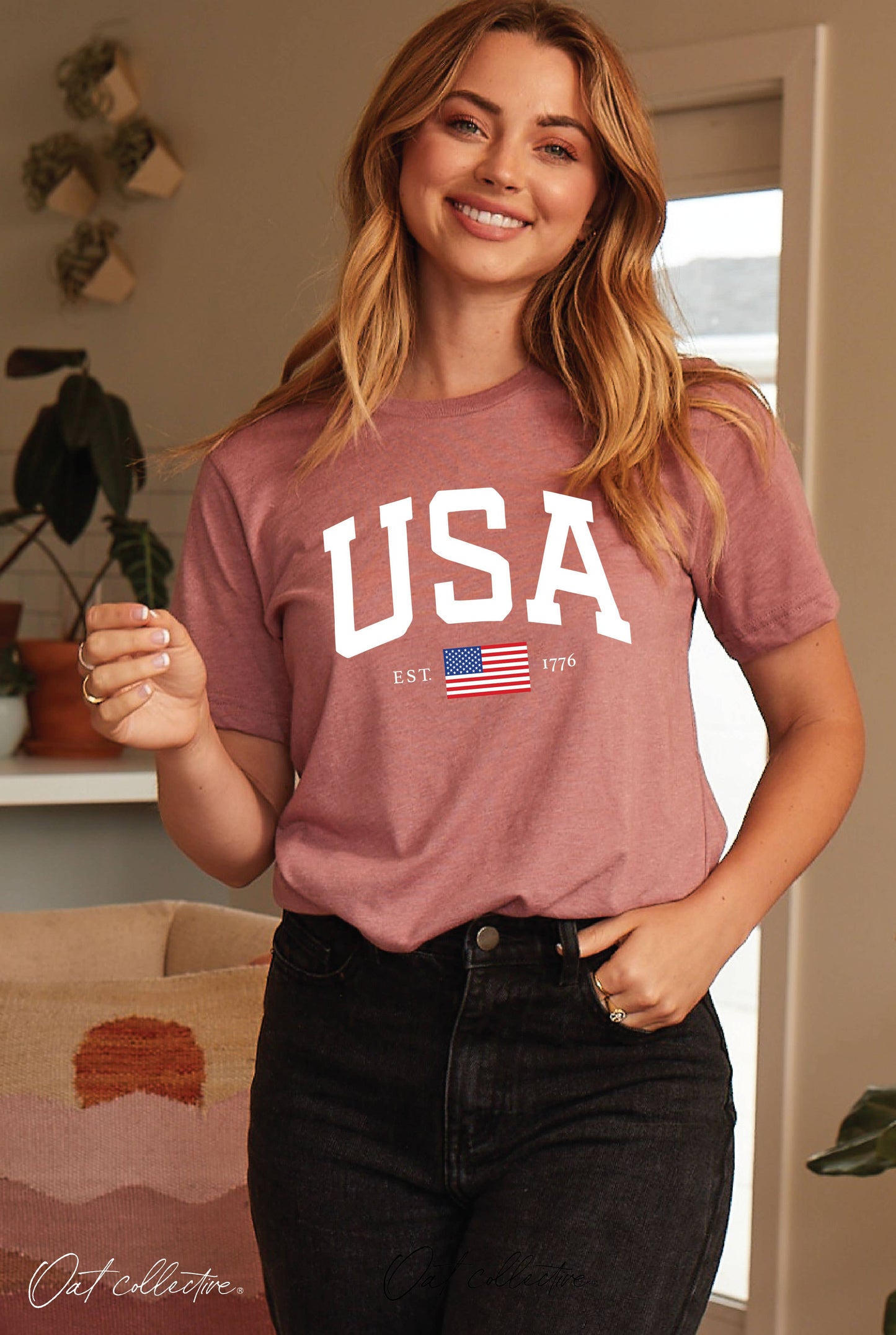 OAT COLLECTIVE - USA EST.1776 Graphic T-shirt