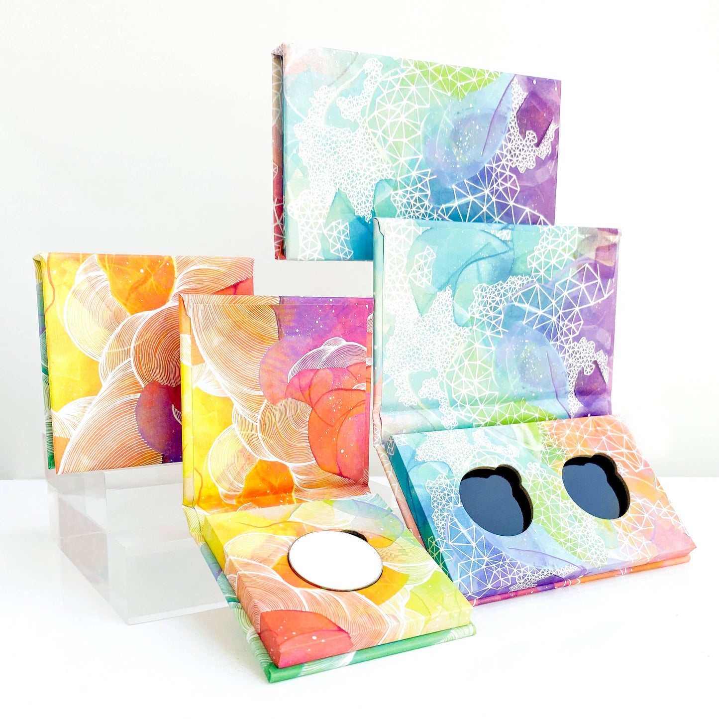 Honeybee Gardens Natural Cosmetics & Body Care - Refillable Compact for Pressed Eye Shadow, Duo