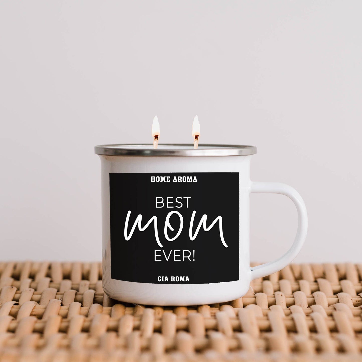 Gia Roma - Best Mom Ever Gifts, Mothers Day Candle Gift Sets, Funny Mom: Best Mom-White / Black Pepper +