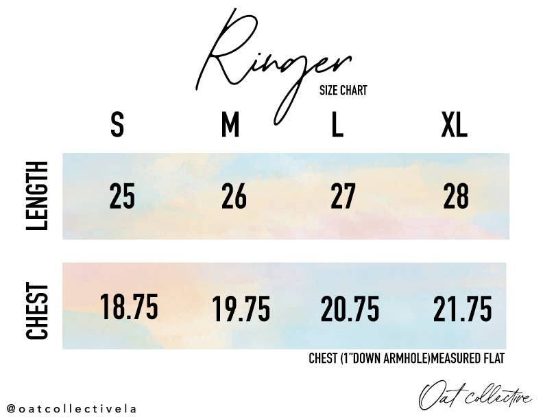 OAT COLLECTIVE - SALTY MOMS BEACH CLUB Ringer Graphic Top