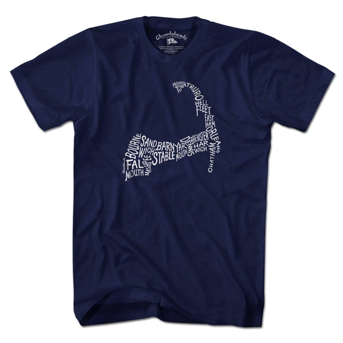 Chowdaheadz - Cape Cod Cities & Towns T-Shirt