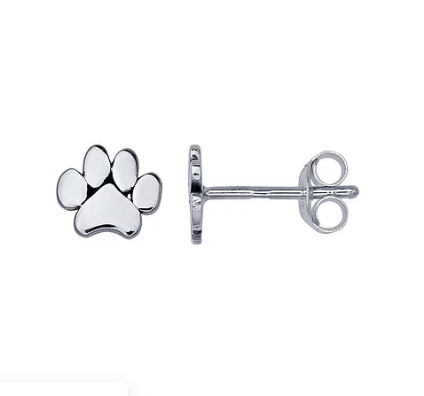 Nautically Northern - Paw Print Earrings