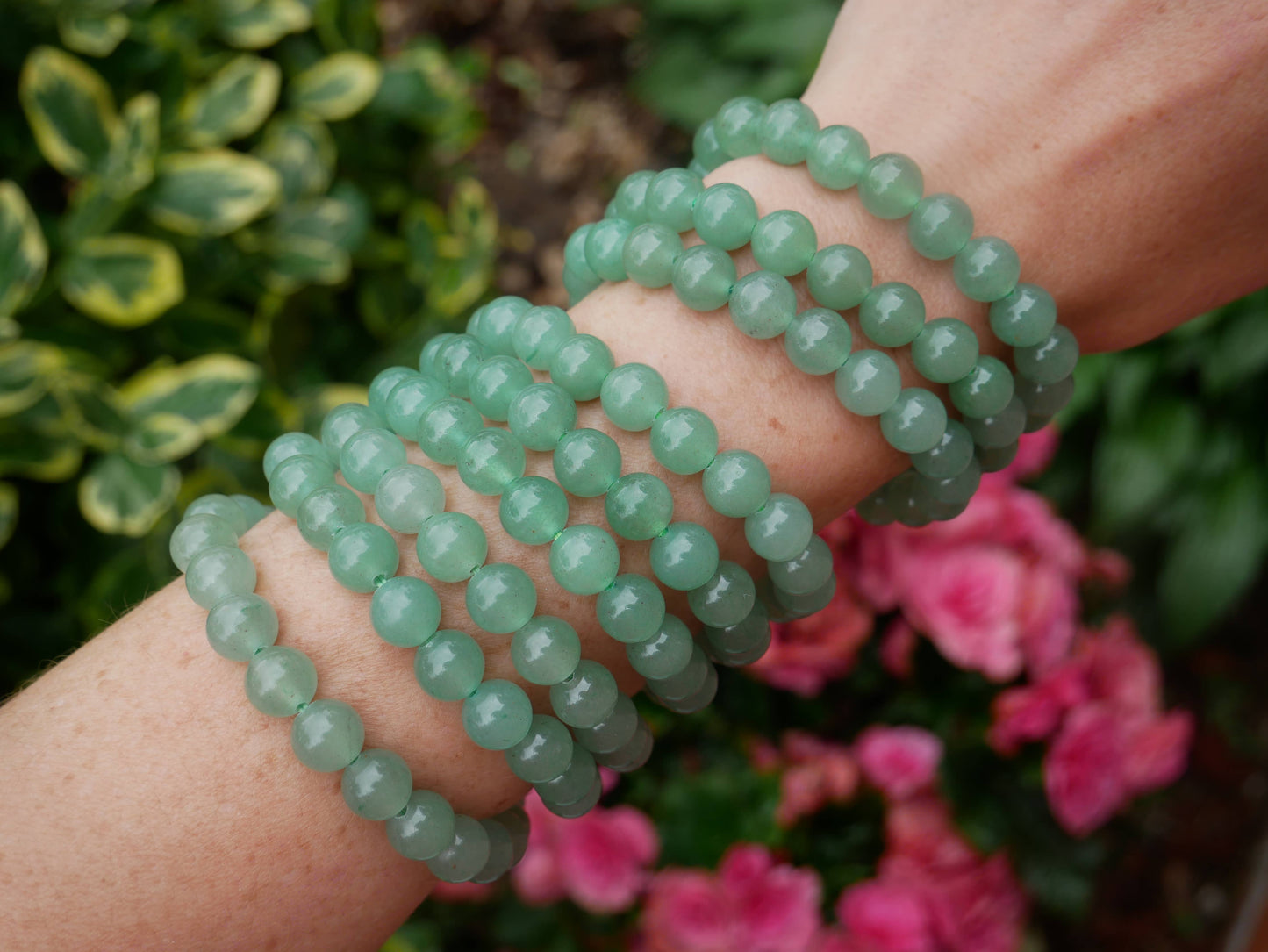 The Healing Sanctuary - Green Aventurine Beaded Bracelets 8mm