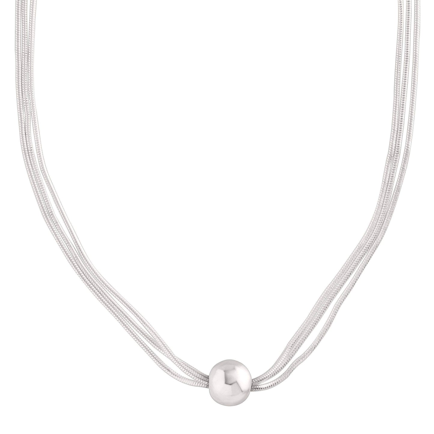Silpada - Silpada 'Thoreau' Multi-Strand Bead Necklace in Silver