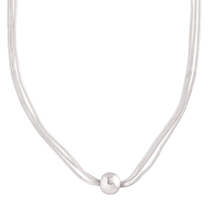 Silpada - Silpada 'Thoreau' Multi-Strand Bead Necklace in Silver