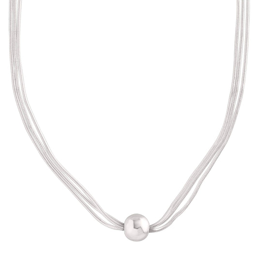 Silpada - Silpada 'Thoreau' Multi-Strand Bead Necklace in Silver
