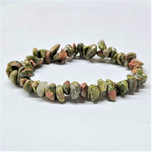 The Healing Sanctuary - Unakite Chip Bracelet