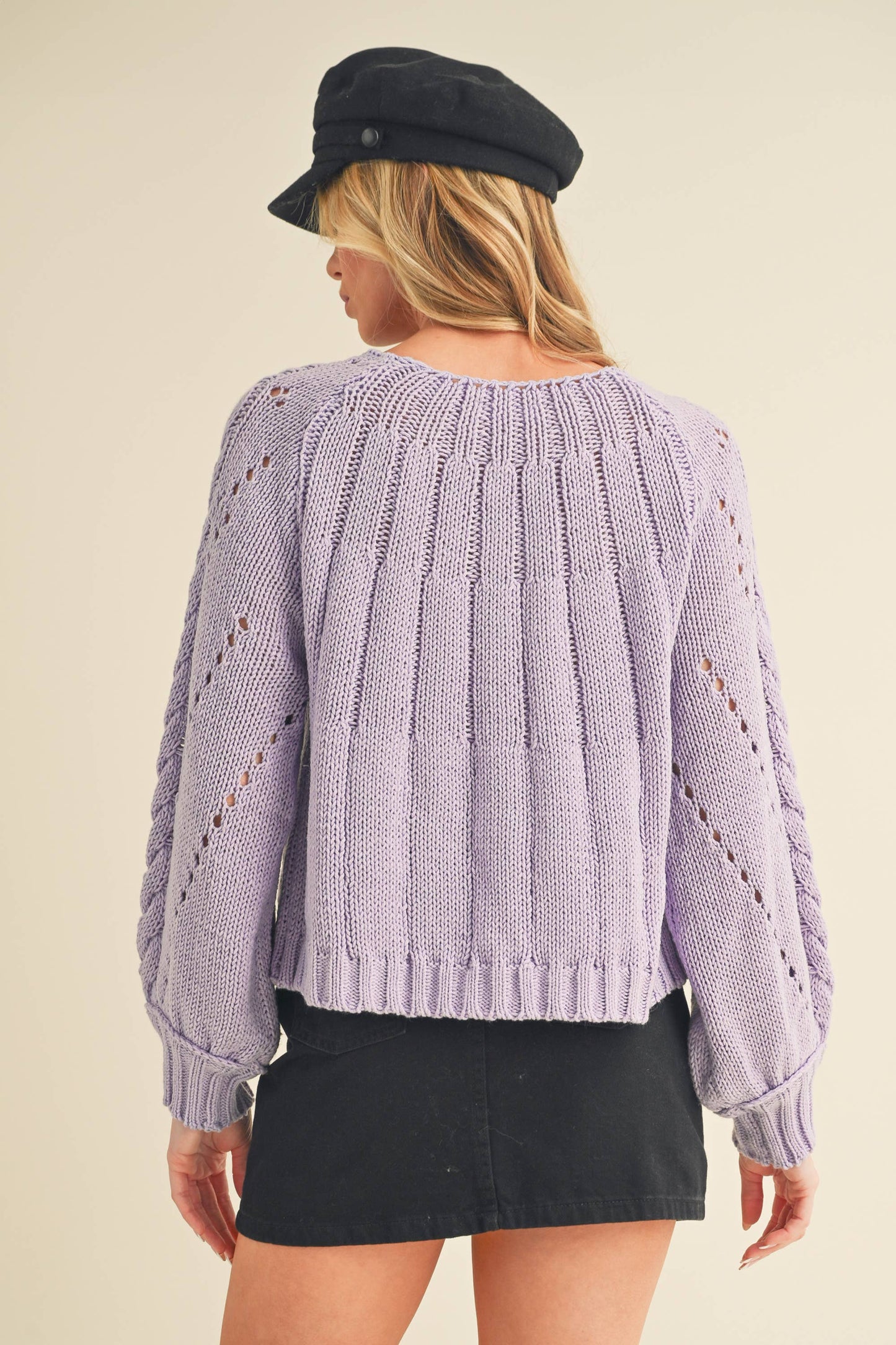AEMI + CO - 3158DK Tally Sweater: S / Contemporary / Pink