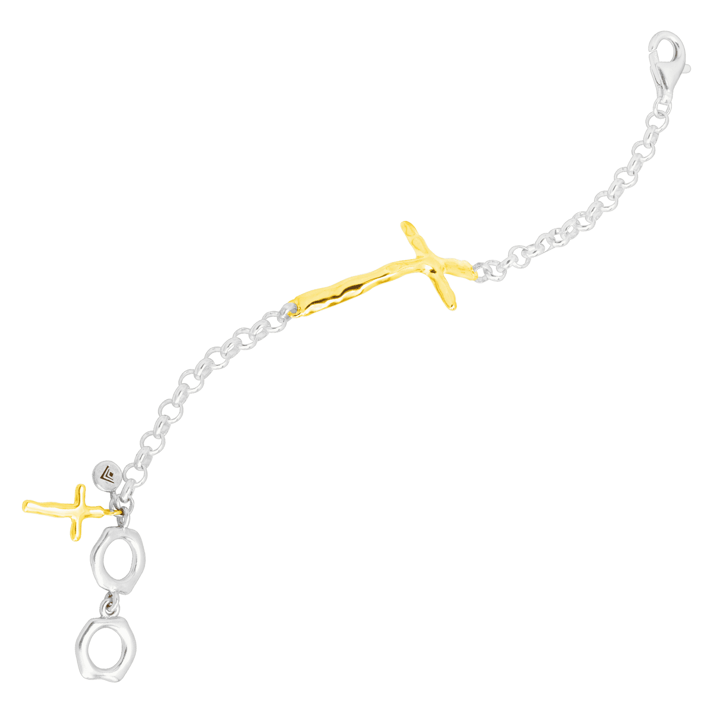 In Good Faith - Silpada Organic Cross Bracelet in Sterling Silver