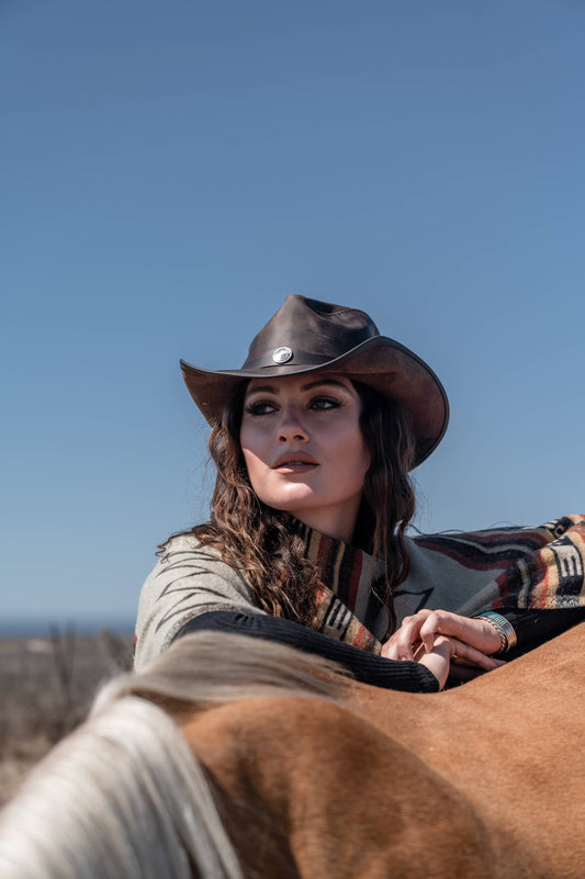 American Hat Makers - Midweight American Leather Western Hat - Style Western
