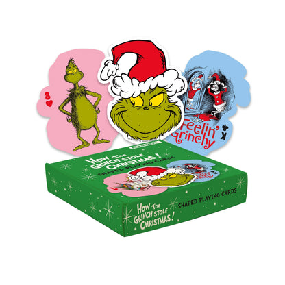 AQUARIUS, GAMAGO, ICUP, & ROCK SAWS by NMR Brands - The Grinch Christmas Shaped Playing Cards