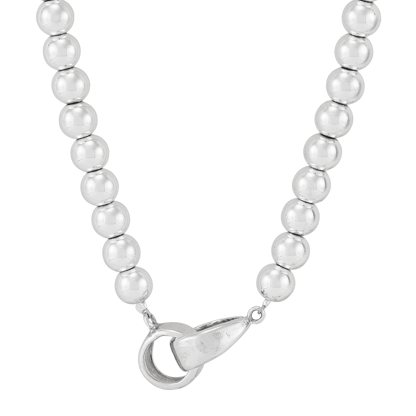Silpada - Silpada 'Great Destinations' Silver Hematite Necklace, 18": White / 18