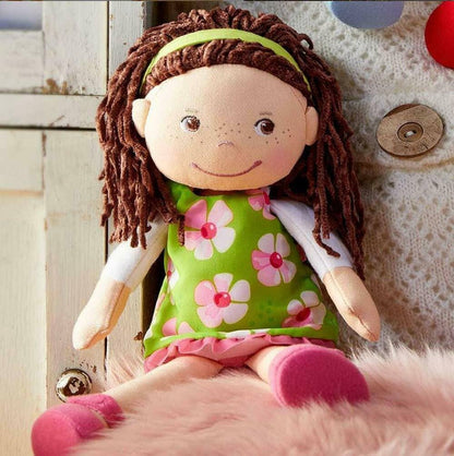 HABA USA - Coco 12" Soft Doll – Huggable Plush Toy for Toddlers