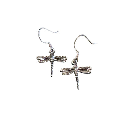 Jackie Gallagher Designs - Handmade Coastal Jewelry - Dragonfly Sterling Silver Earrings