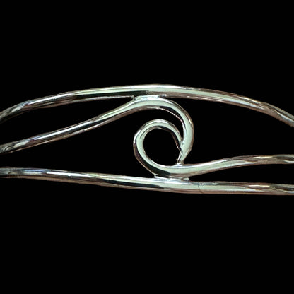 Jackie Gallagher Designs - Handmade Coastal Jewelry - Wave Cuff/Bracelet, Sterling silver